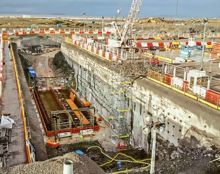 Sensors Monitor Deep Excavations at a Nuclear Power Station