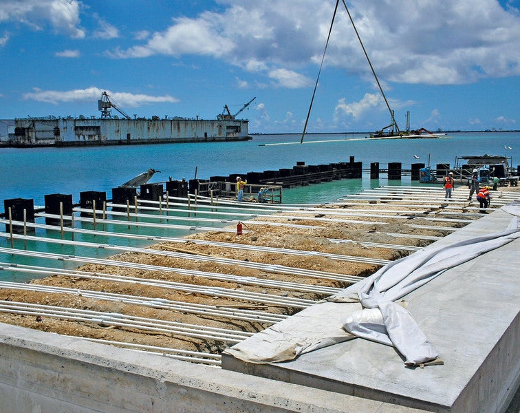 Stabilizing Wharves with Special Bar Tie Rods 