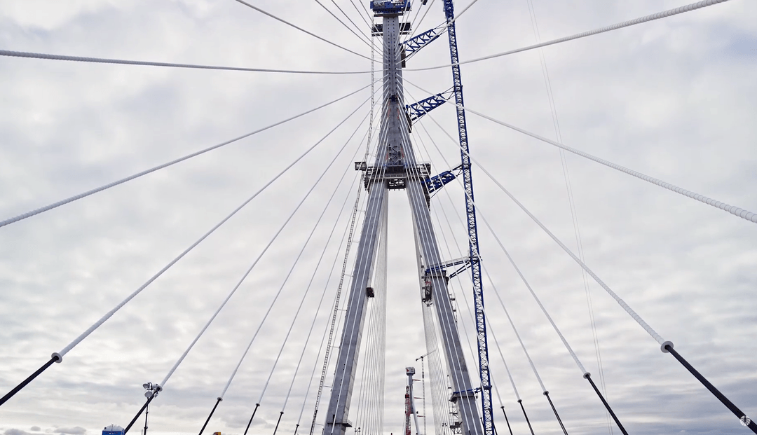 Gordie Howe Cable Installation