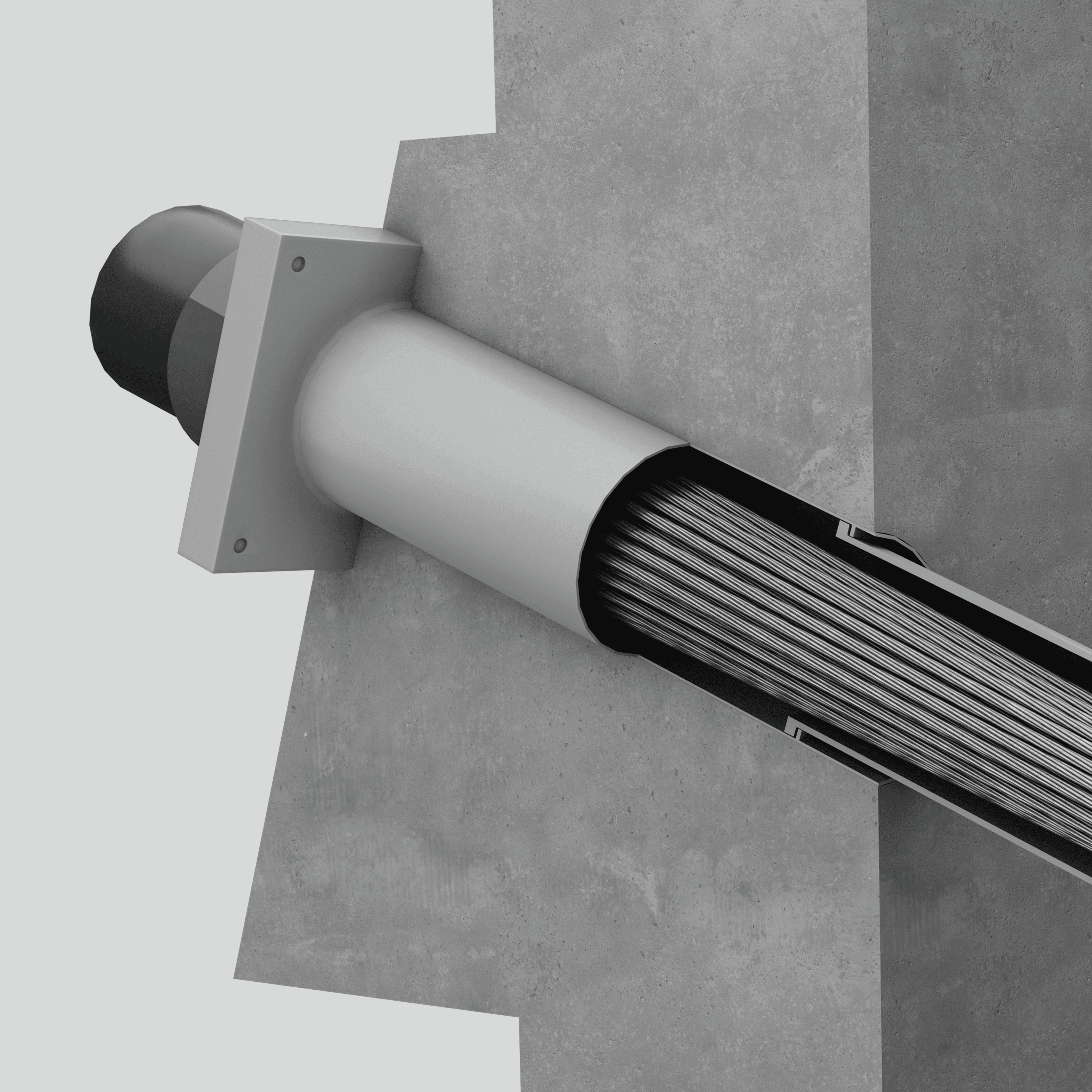 Stay cable mono strand