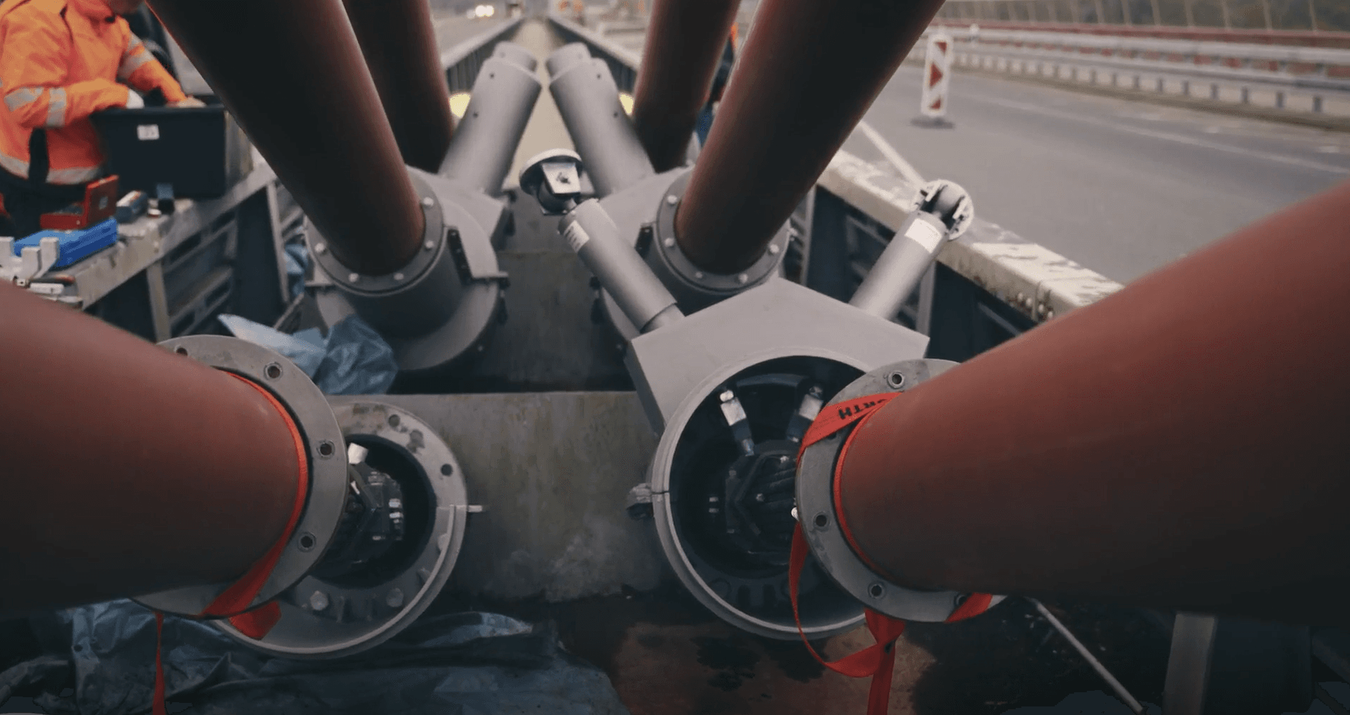 Damper and cable view