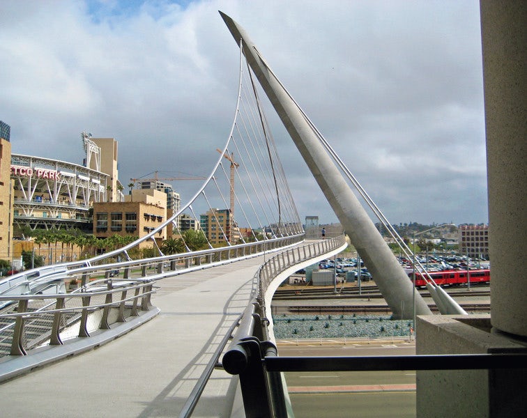 Post-Tensioning Systems for a Self-Anchored Pedestrian Suspension Bridge