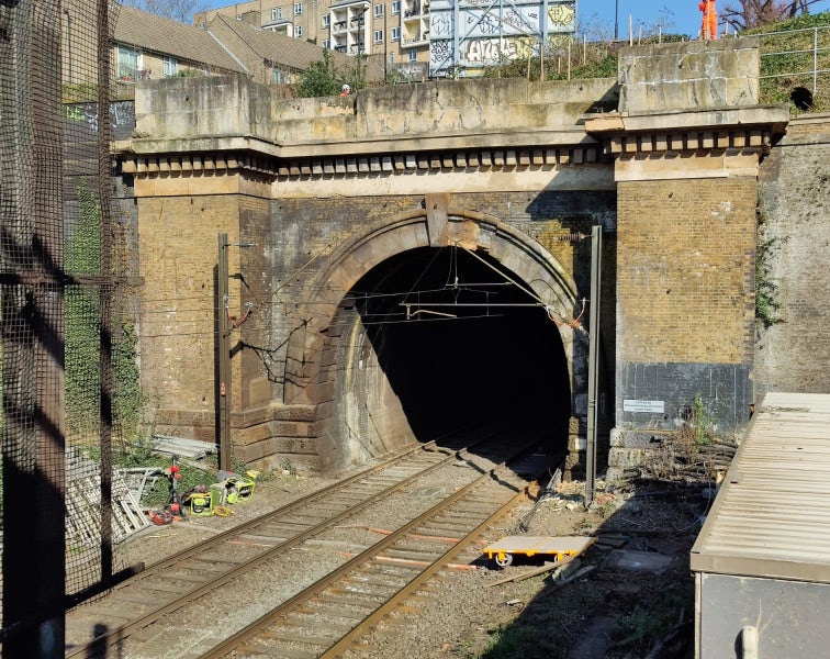 Installation of Monitoring Equipment on a Rail Tunnel Portal