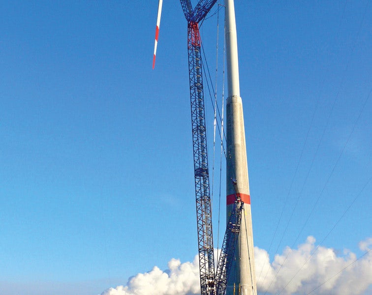 Prefabricated Tendons Secure Innovative ATS Hybrid Wind Tower